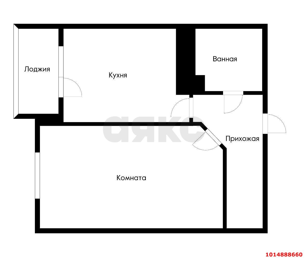 Фото №12: 1-комнатная квартира 45&nbsp;м², 8/20&nbsp;эт. - Краснодар, Прикубанский внутригородской округ, Авиагородок, мкр. ЖК На Стахановской, ул. Стахановская, 1/5