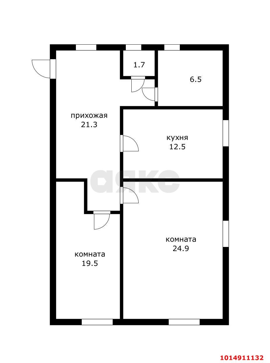 Фото №15: 3-комнатная квартира 86&nbsp;м², 1/3&nbsp;эт. - Краснодар, Прикубанский внутригородской округ, мкр. Северный, ул. Большевистская, 127