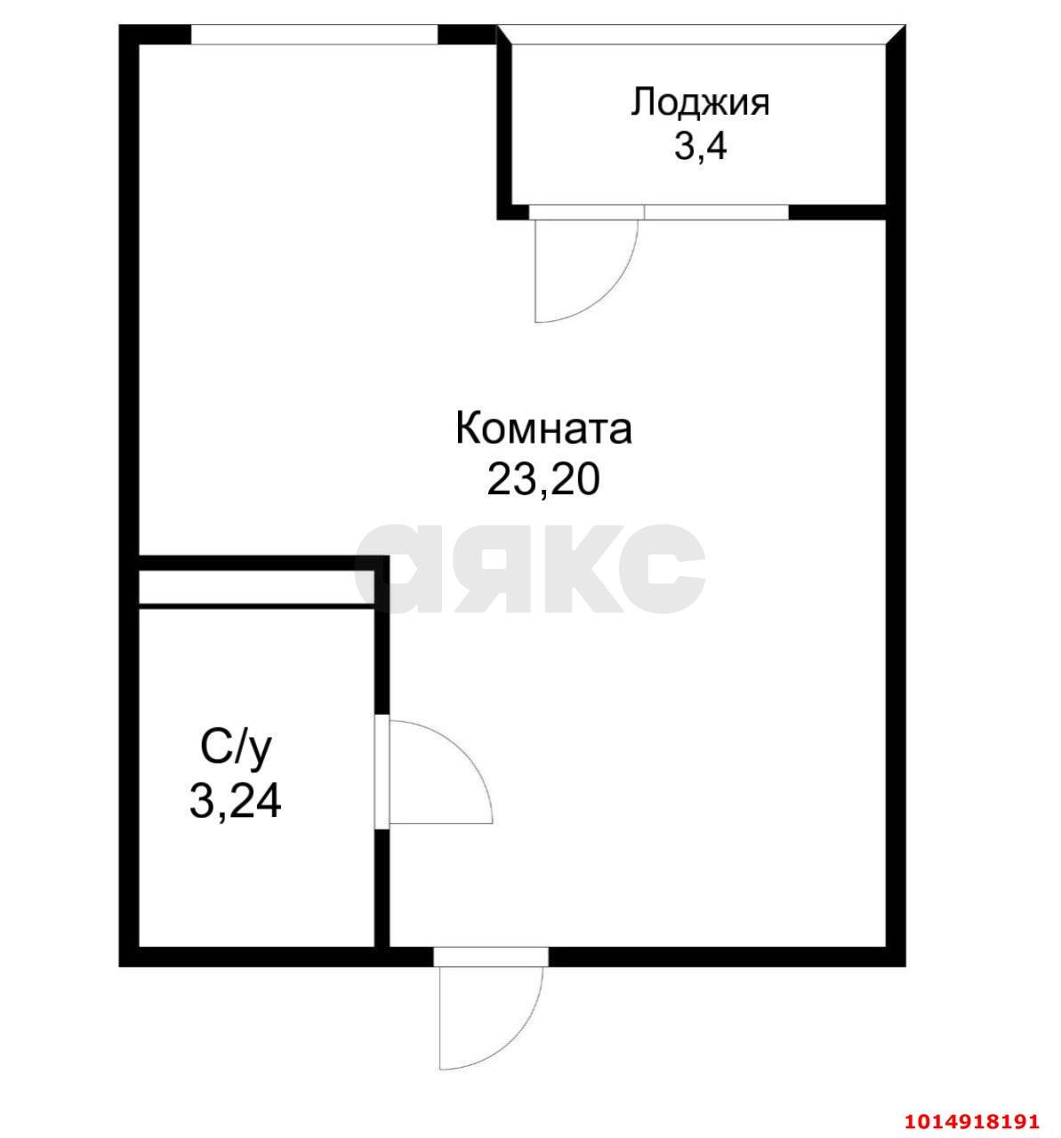 Фото №1: Студия 32&nbsp;м², 3/22&nbsp;эт. - Краснодар, Прикубанский внутригородской округ, ЖК Славянка, мкр. Славянский, ул. Заполярная, 39лит10