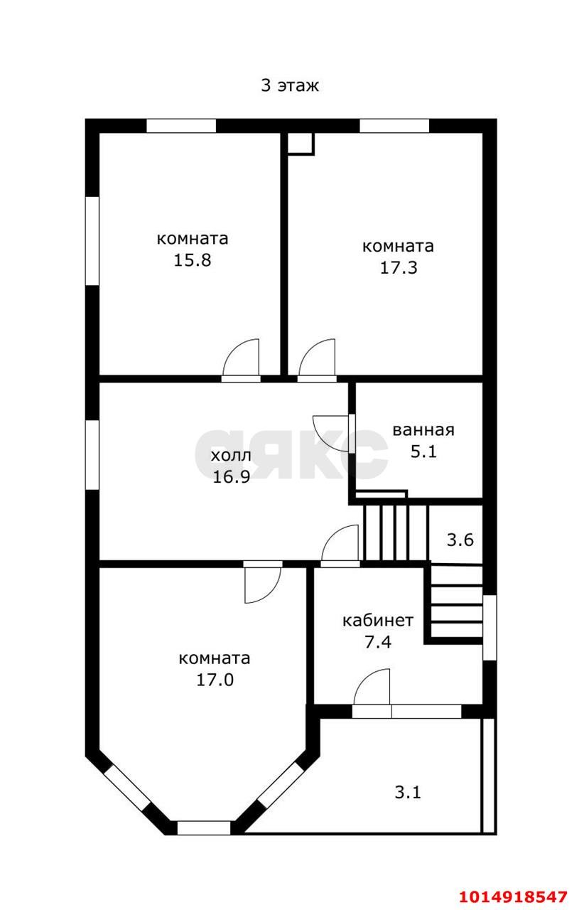 Фото №20: Дом 390&nbsp;м² + 5&nbsp;сот., 3&nbsp;эт. - Новомихайловский, пер. Автобазовский, 2