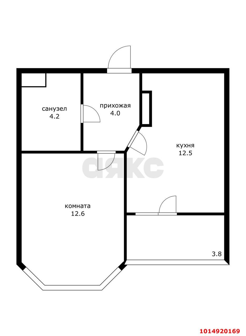 Фото №1: 1-комнатная квартира 37&nbsp;м², 18/19&nbsp;эт. - Краснодар, Прикубанский внутригородской округ, Славянский, мкр. Светлоград, ул. Красных Партизан, 1/4к15