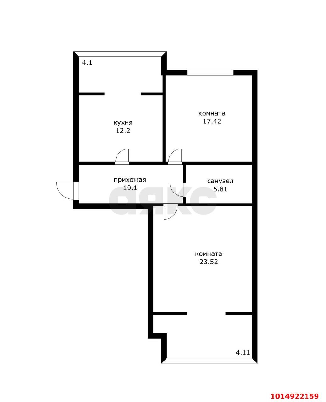 Фото №16: 2-комнатная квартира 77&nbsp;м², 4/5&nbsp;эт. - Краснодар, Центральный внутригородской округ, мкр. Центральный, ул. Промышленная, 43А