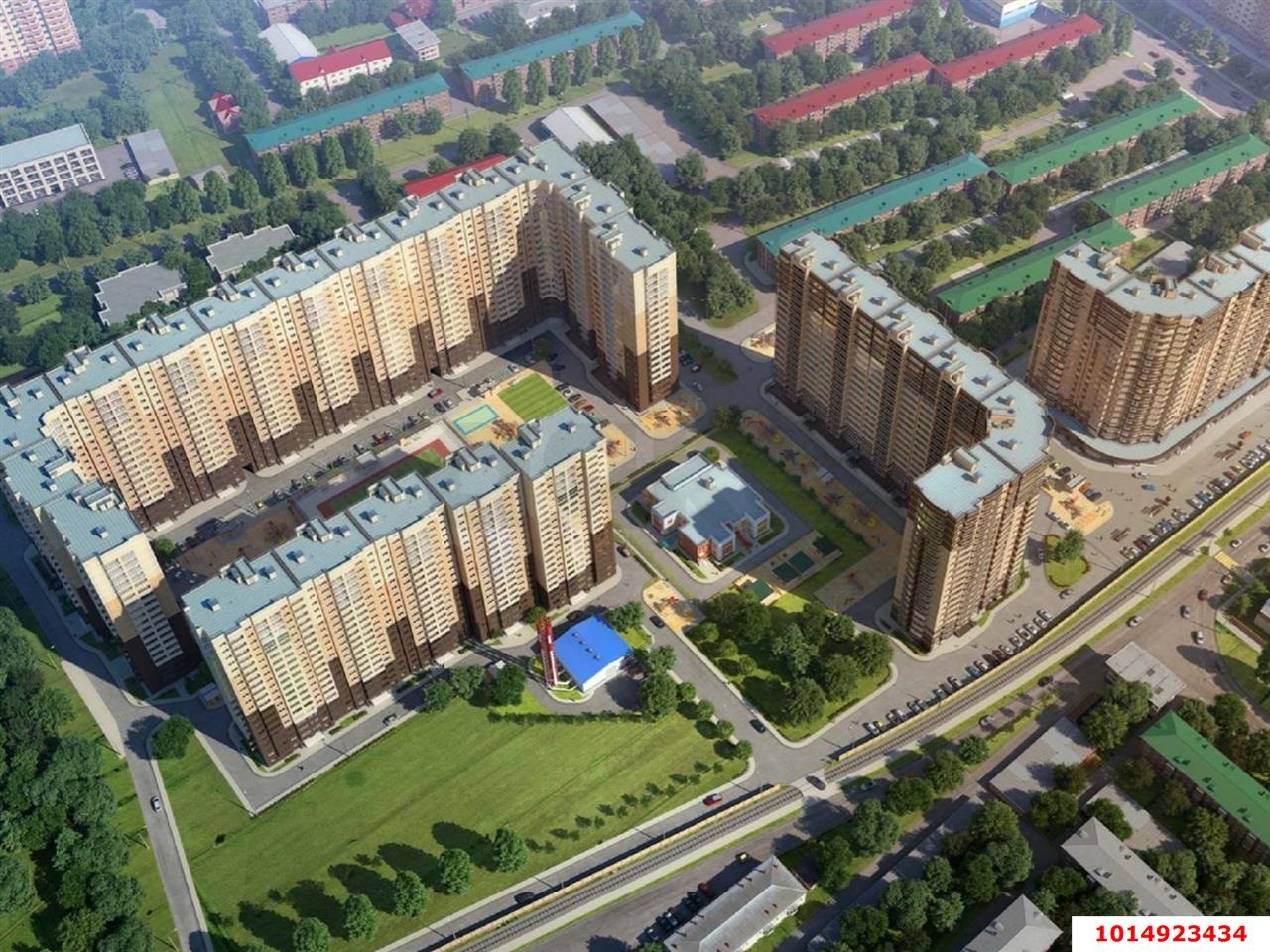 Фото №6: 1-комнатная квартира 43&nbsp;м², 7/20&nbsp;эт. - Краснодар, Прикубанский внутригородской округ, Авиагородок, мкр. ЖК На Стахановской, ул. Стахановская, 1/5к2