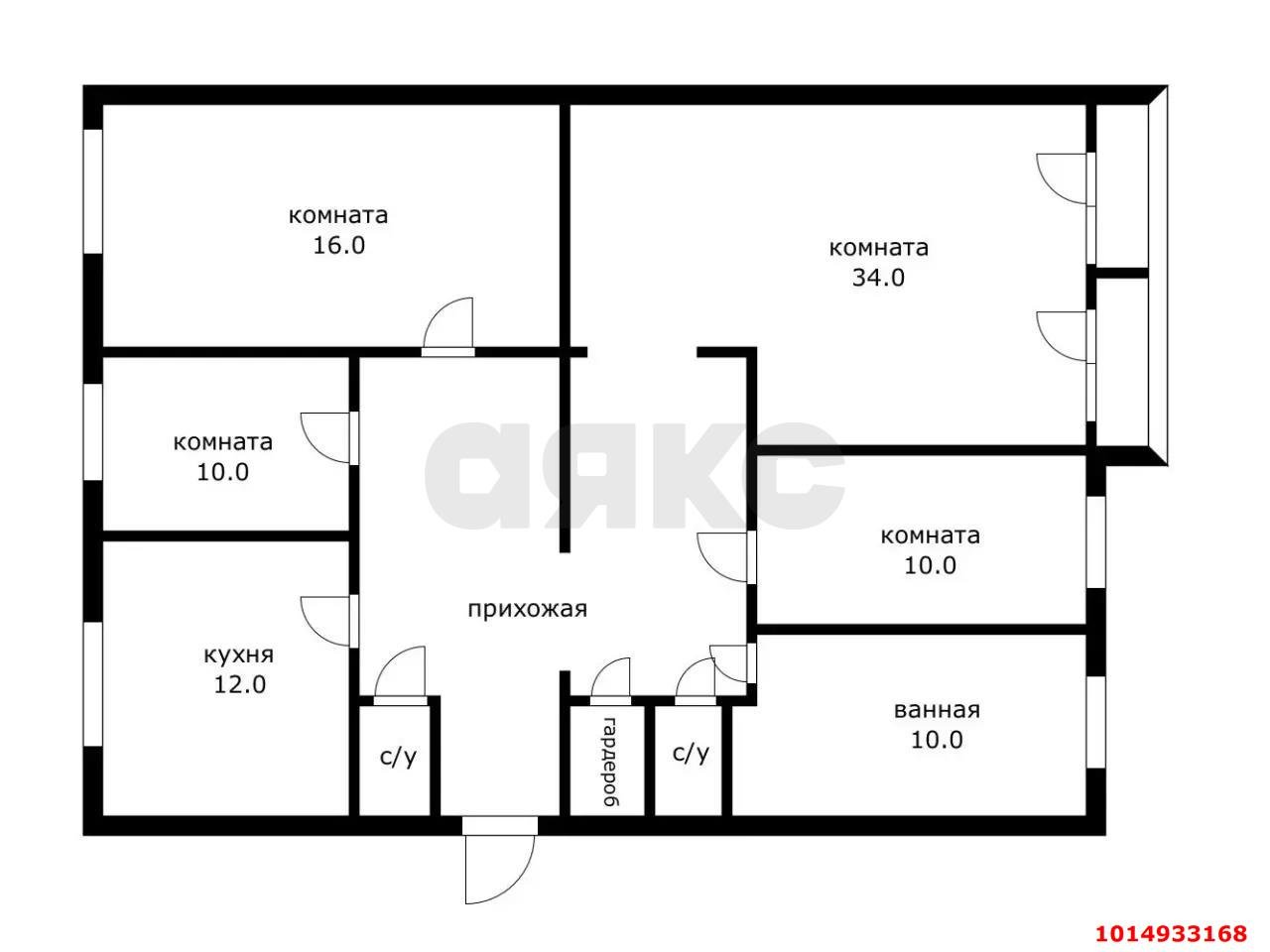 Фото №10: 4-комнатная квартира 120&nbsp;м², 7/9&nbsp;эт. - Краснодар, Прикубанский внутригородской округ, мкр. Фестивальный, ул. Яна Полуяна, 22