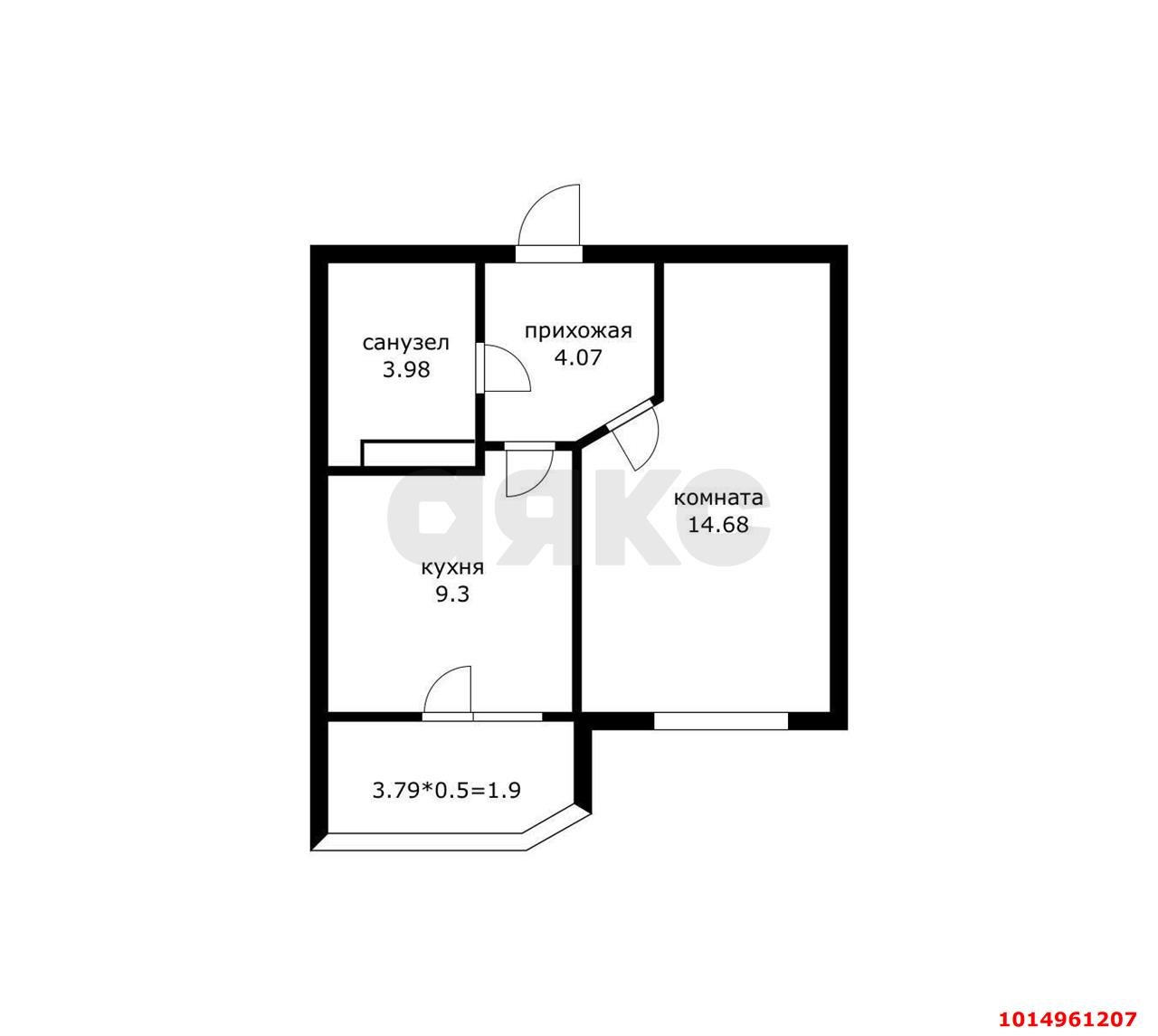 Фото №6: 1-комнатная квартира 34&nbsp;м², 15/22&nbsp;эт. - Краснодар, Прикубанский внутригородской округ, мкр. Достояние, ул. Конгрессная, 33