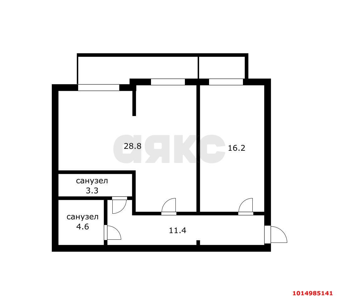Фото №7: Офисное помещение 64&nbsp;м², 1/17&nbsp;эт. - Краснодар, Карасунский внутригородской округ, Гидростроителей, мкр. ЖК Речной Бриз, ул. Парусная, 10к2