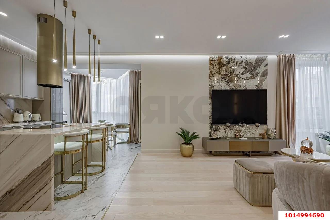 Фото №3: 3-комнатная квартира 150&nbsp;м², 23/25&nbsp;эт. - Краснодар, Прикубанский внутригородской округ, Фестивальный, Отделение № 1 совхоза Солнечный, мкр. ЖК Седьмой Континент, ул. Совхозная, 1к2