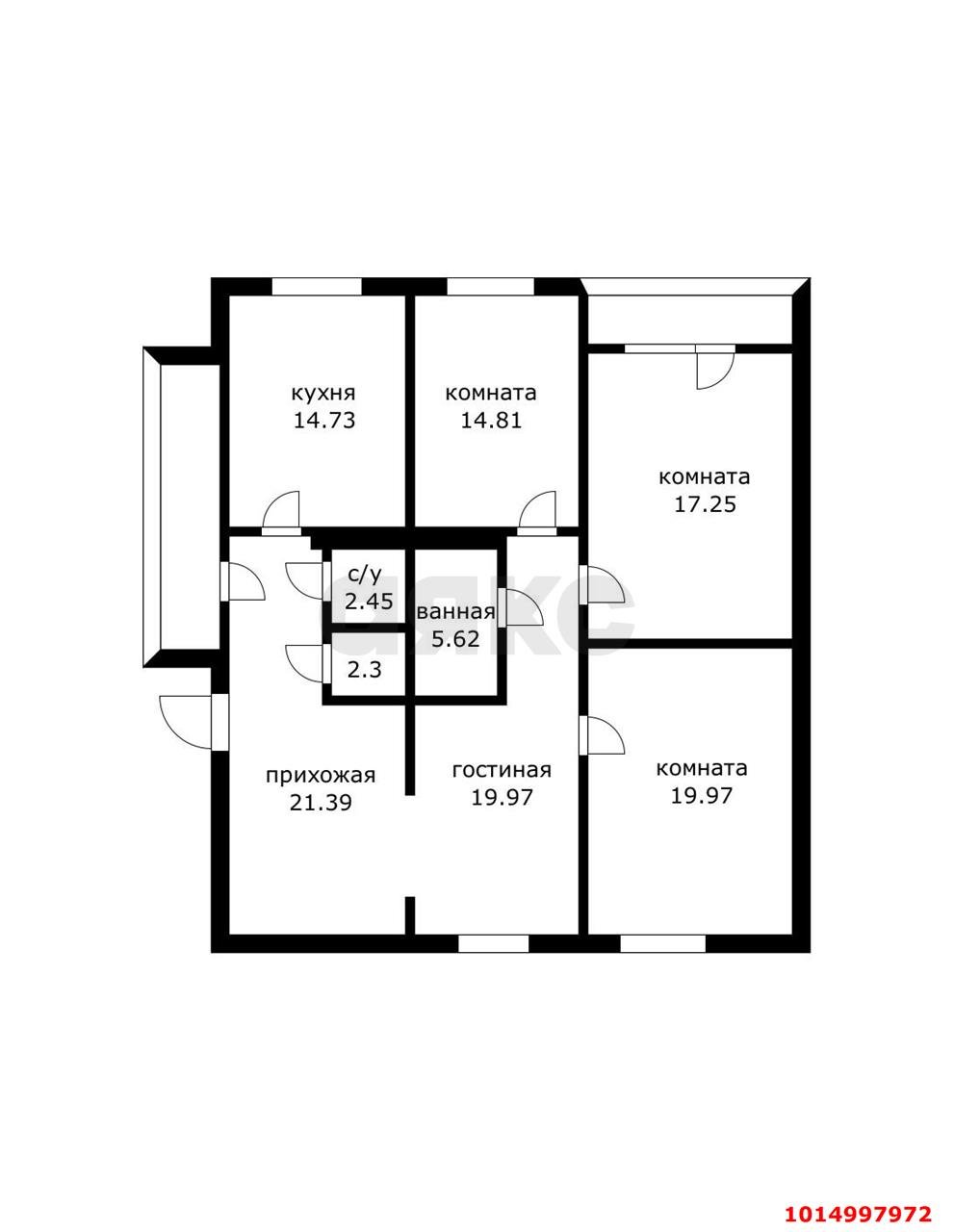 Фото №2: 3-комнатная квартира 127&nbsp;м², 10/10&nbsp;эт. - Краснодар, мкр. Западный внутригородской округ, ул. Красных Партизан, 248
