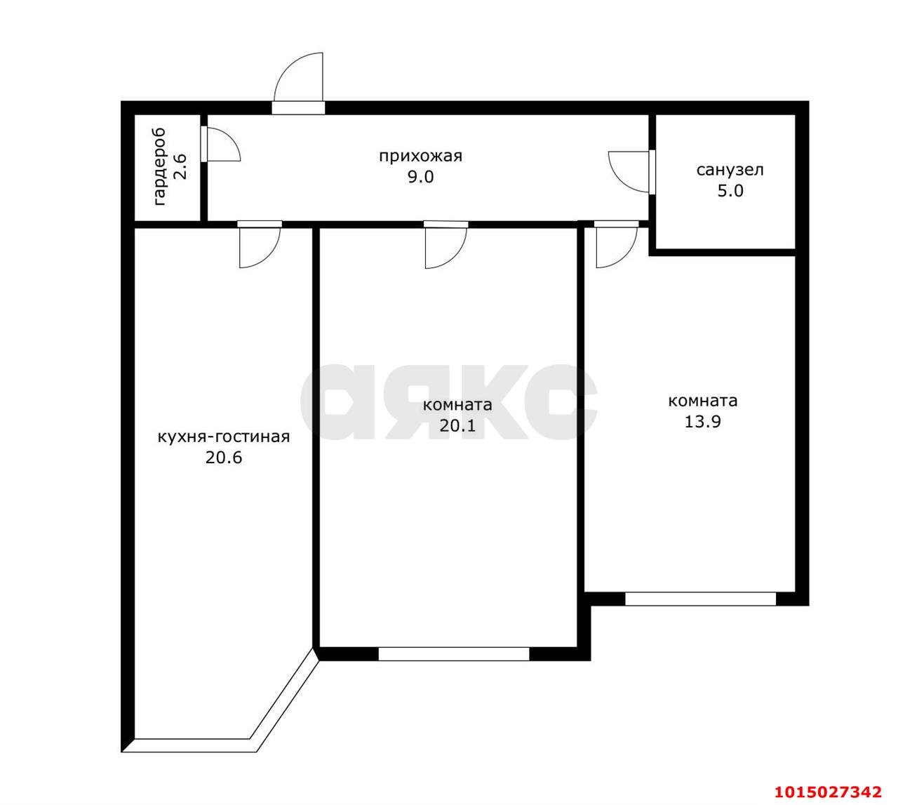 Фото №18: 2-комнатная квартира 71&nbsp;м², 2/22&nbsp;эт. - Краснодар, Прикубанский внутригородской округ, Круглик, мкр. Школьный, ул. Филатова, 19