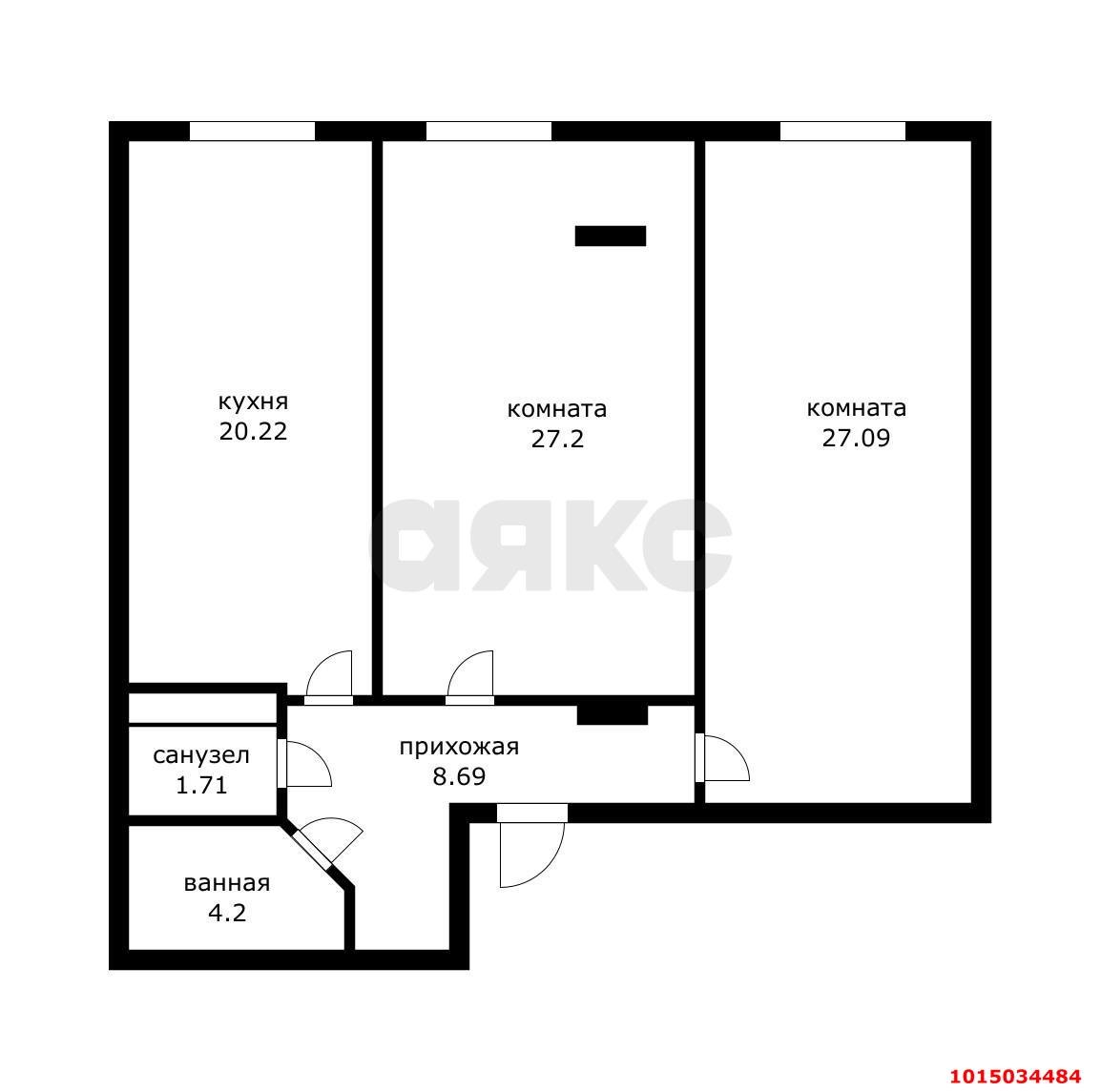 Фото №19: 3-комнатная квартира 91&nbsp;м², 8/16&nbsp;эт. - Краснодар, Прикубанский внутригородской округ, мкр. 9-й километр, ул. Ярославская, 113