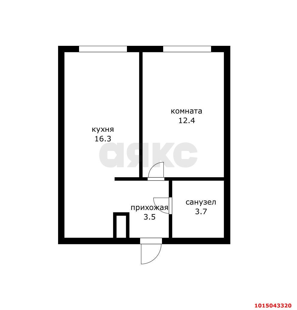 Фото №4: 1-комнатная квартира 35&nbsp;м², 7/16&nbsp;эт. - Краснодар, Прикубанский внутригородской округ, мкр. жилой комплекс Самолёт-6, ул. Ивана Беличенко, 88к3