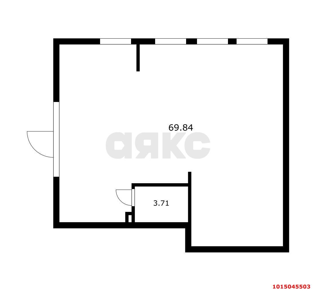 Фото №4: Торговое помещение 73&nbsp;м², 1/13&nbsp;эт. - Яблоновский, мкр. жилой комплекс Вектор, ул. Базовская, 21к4