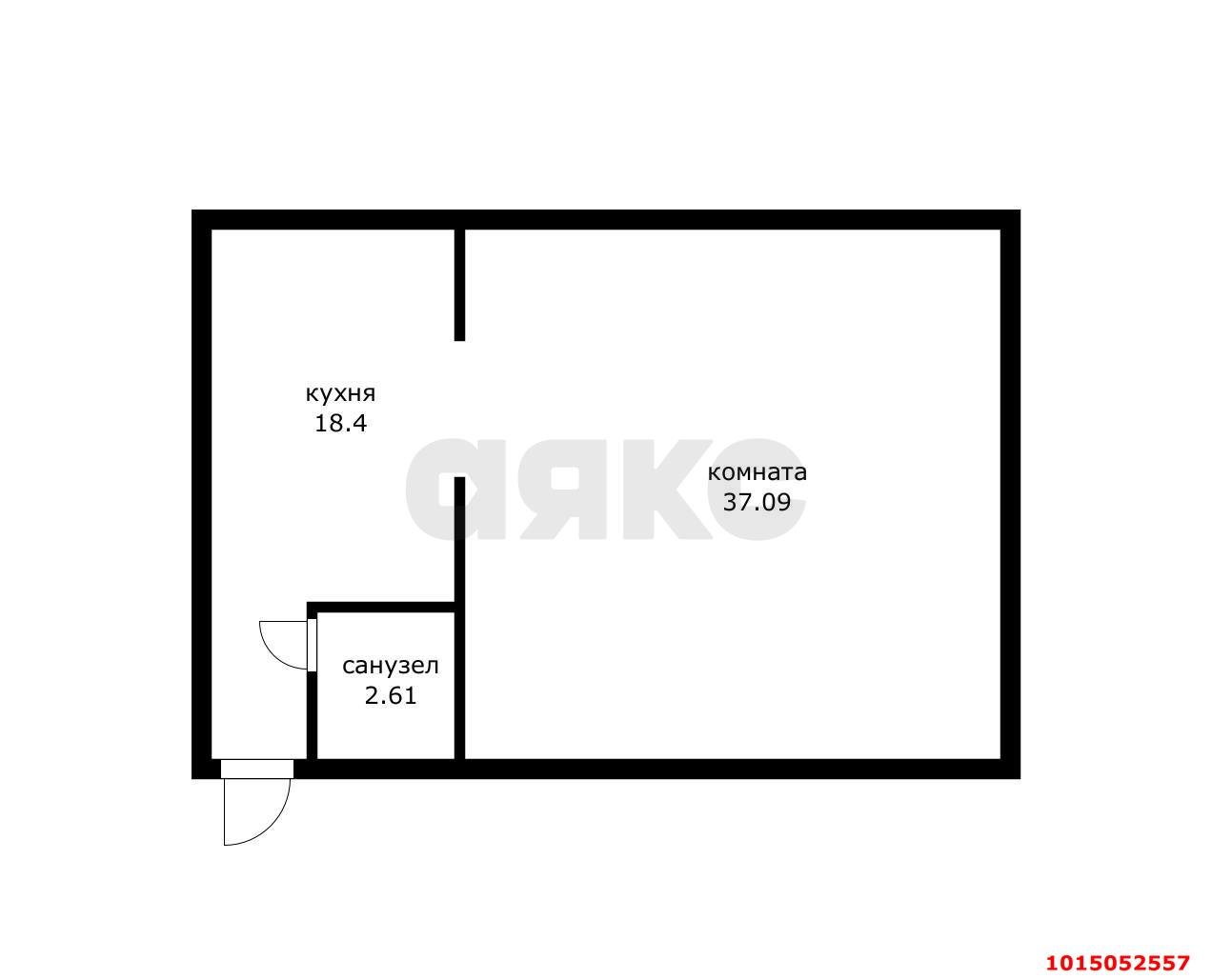 Фото №2: 1-комнатная квартира 55&nbsp;м² - Российский, мкр. Прикубанский внутригородской округ, ул. Шевкунова, 19