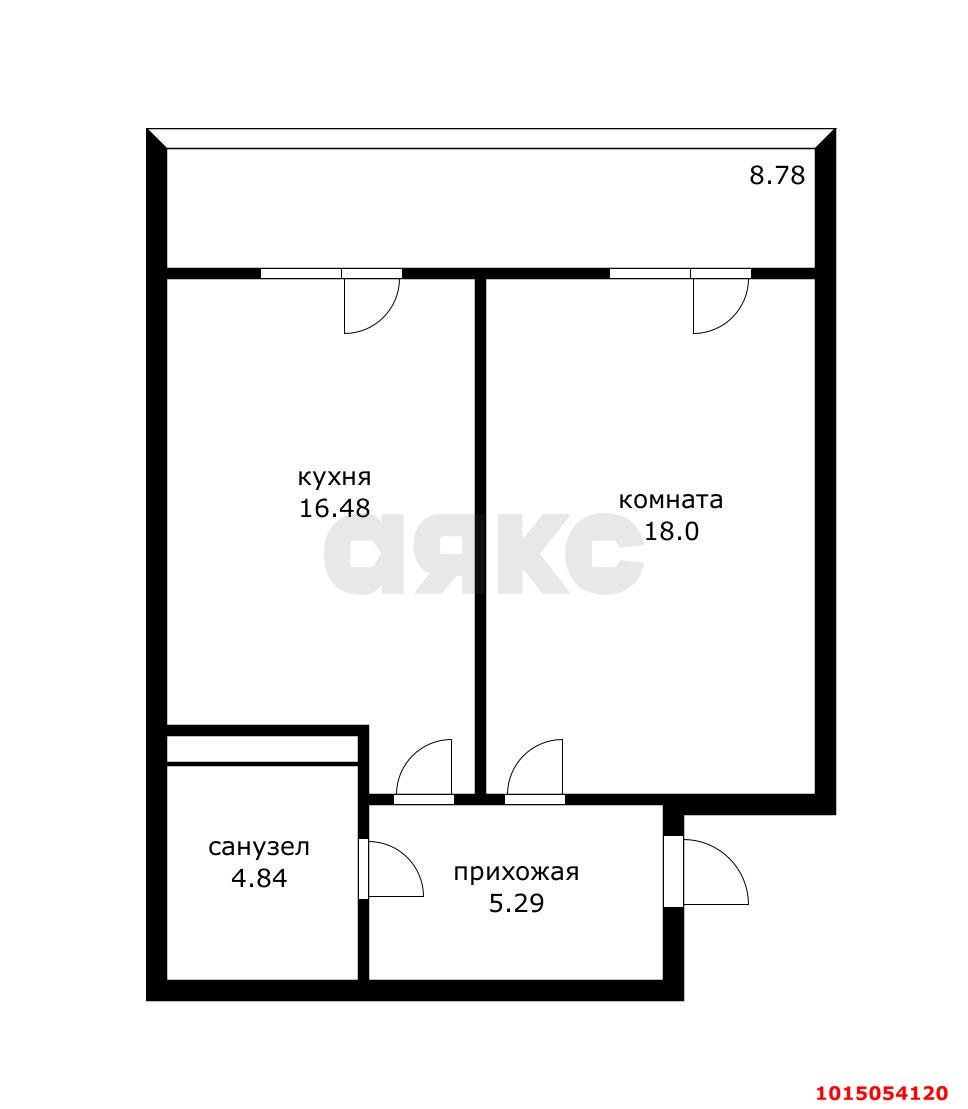 Фото №10: 1-комнатная квартира 47&nbsp;м², 9/24&nbsp;эт. - Краснодар, Карасунский внутригородской округ, жилой комплекс На Магистральной, мкр. Камвольно-суконный Комбинат, ул. Магистральная, 11к3