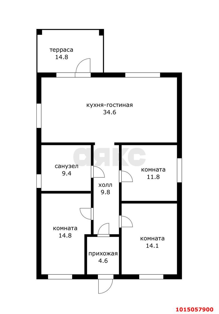 Фото №6: Дом 120&nbsp;м² + 4&nbsp;сот., 1&nbsp;эт. - Ленина, Карасунский внутригородской округ, мкр. СНТ Юбилейное, ул. Солнечная, 4