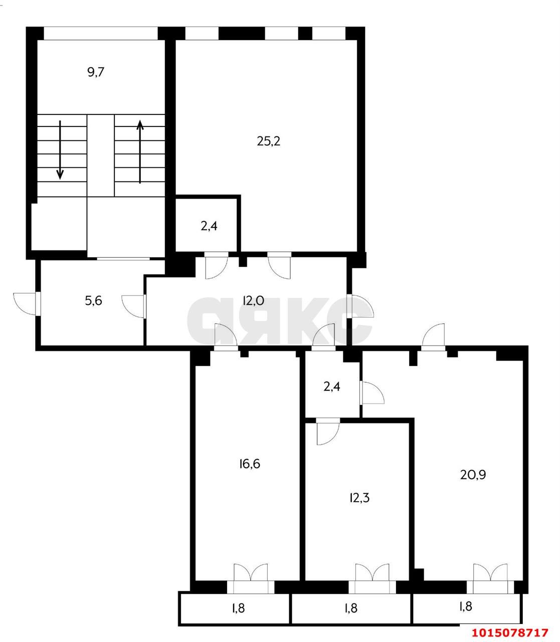 Фото №2: Офисное помещение 74&nbsp;м², 2/3&nbsp;эт. - Краснодар, мкр. Западный внутригородской округ, ул. имени Дзержинского, 8