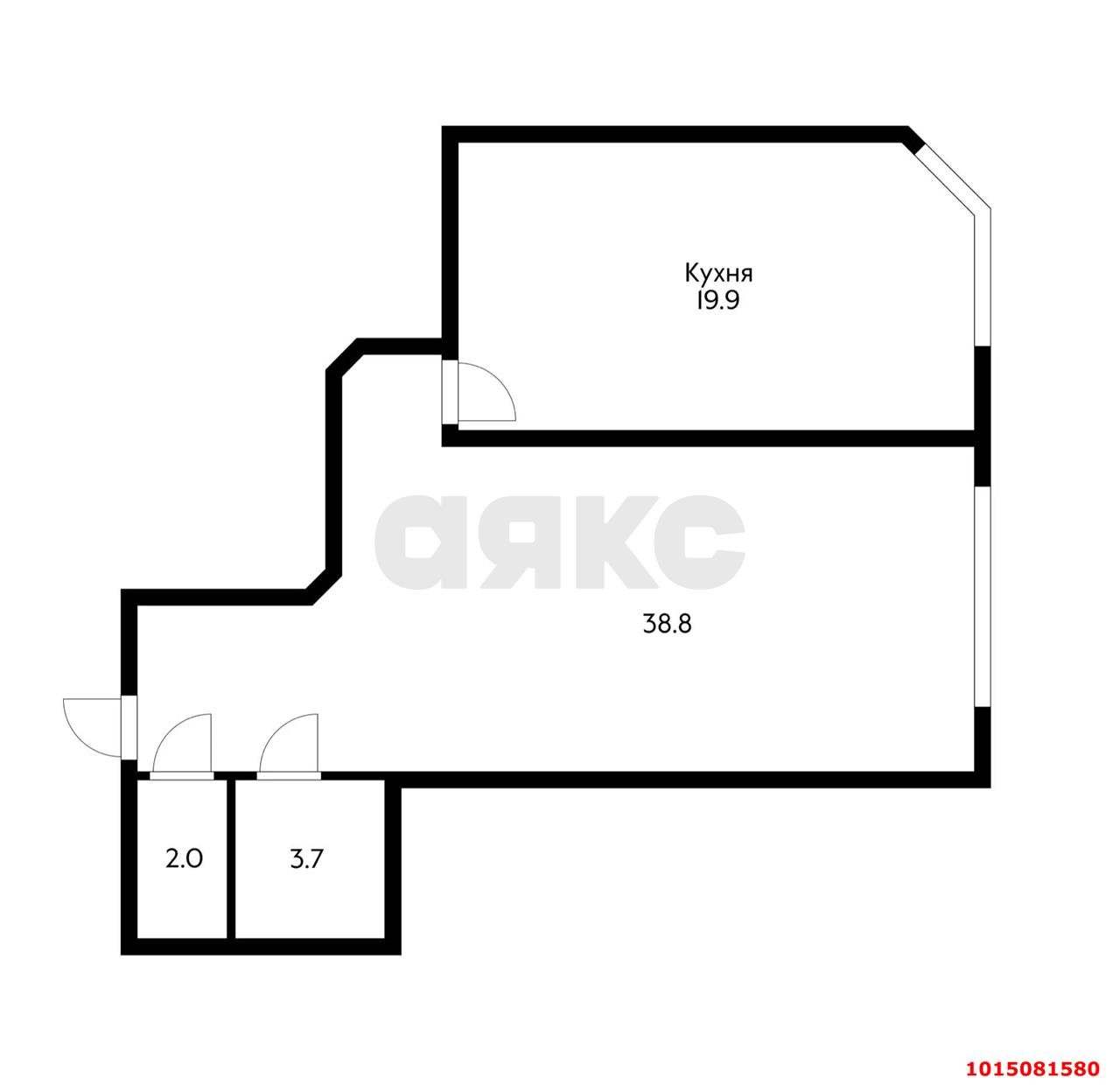 Фото №10: 1-комнатная квартира 67&nbsp;м², 1/6&nbsp;эт. - Краснодар, Прикубанский внутригородской округ, мкр. Краевая Клиническая Больница, ул. Восточно-Кругликовская, 76/4