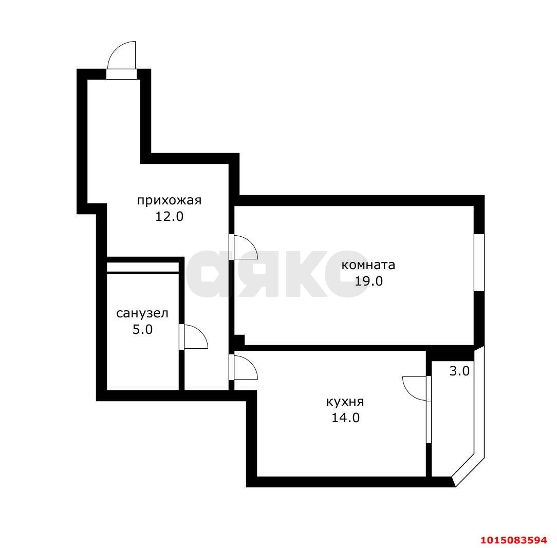 Фото №9: 1-комнатная квартира 55&nbsp;м², 10/17&nbsp;эт. - Краснодар, Прикубанский внутригородской округ, мкр. имени Маршала Жукова, ул. Александра Покрышкина, 4/6