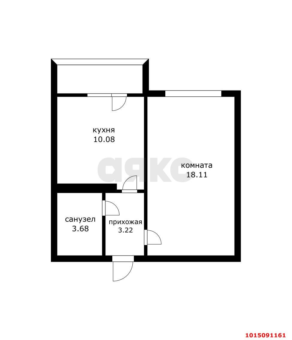 Фото №2: 1-комнатная квартира 35&nbsp;м², 7/16&nbsp;эт. - Краснодар, Карасунский внутригородской округ, мкр. Гидростроителей, ул. Парусная, 20/2