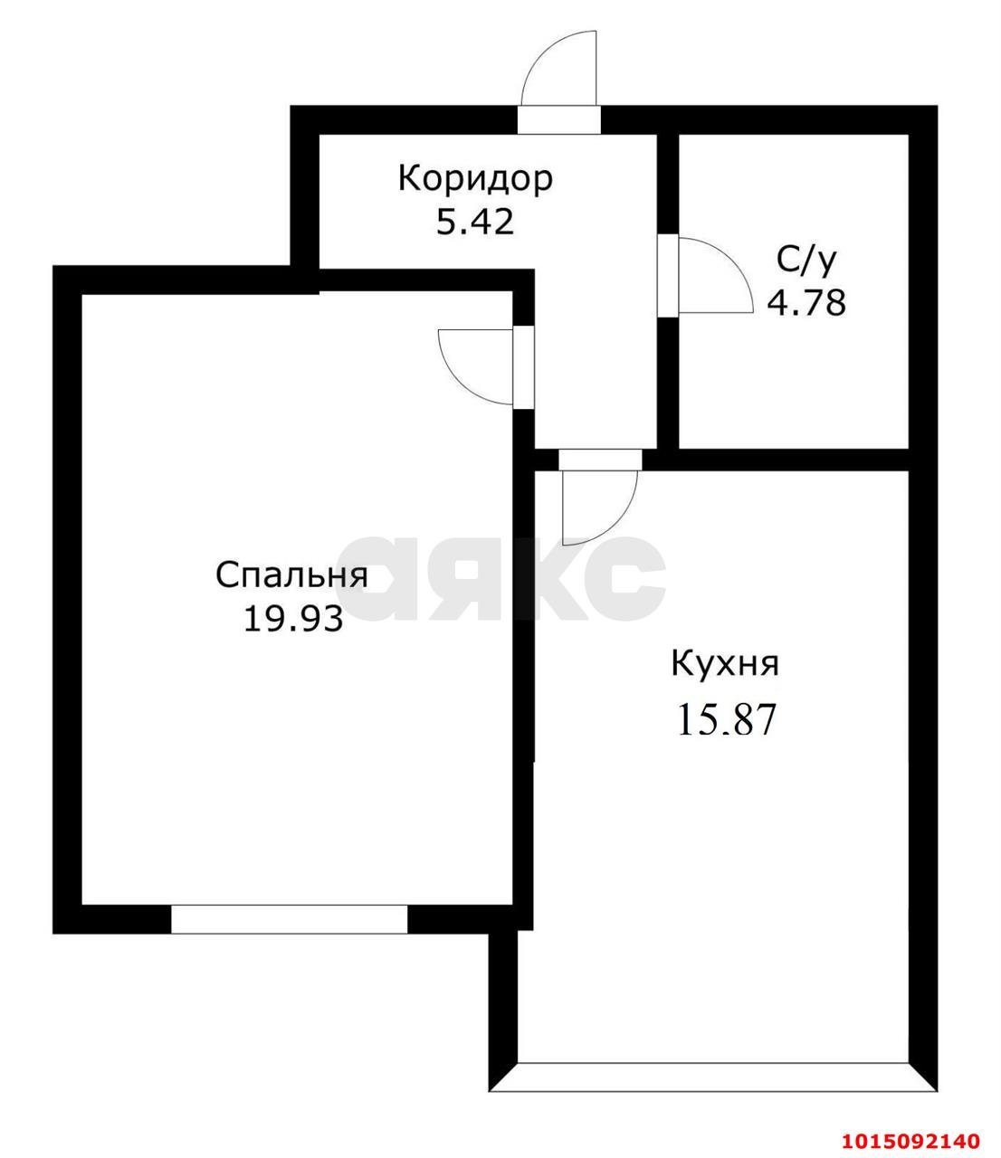 Фото №19: 1-комнатная квартира 46&nbsp;м², 17/20&nbsp;эт. - Краснодар, Прикубанский внутригородской округ, Авиагородок, мкр. ЖК На Стахановской, ул. Стахановская, 1/5