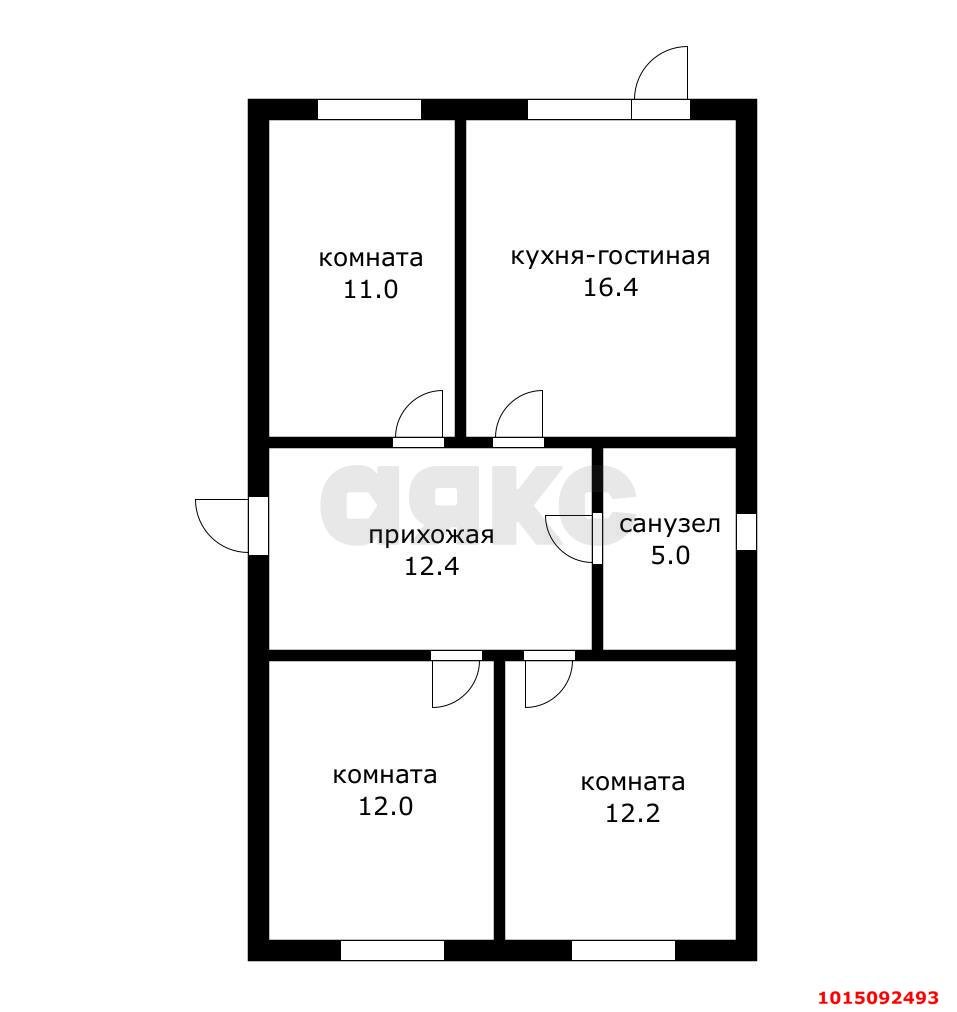 Фото №3: Дом 83&nbsp;м² + 3.5&nbsp;сот., 1&nbsp;эт. - Южный, п. коттеджный  Южная столица, ул. Апшеронская, 26