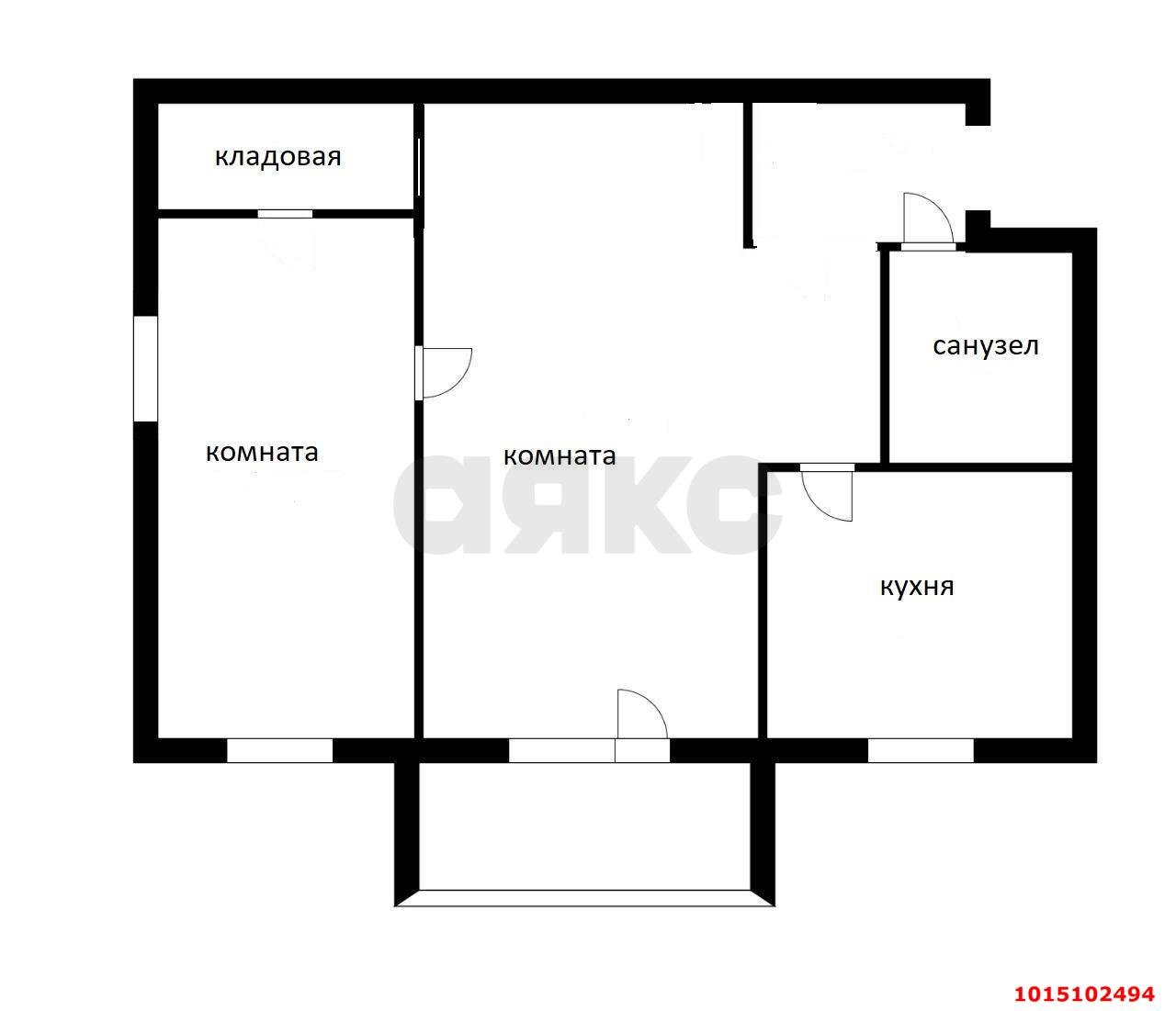 Фото №11: 2-комнатная квартира 45&nbsp;м², 4/4&nbsp;эт. - Краснодар, Карасунский внутригородской округ, мкр. Черёмушки, ул. Ставропольская, 107/6