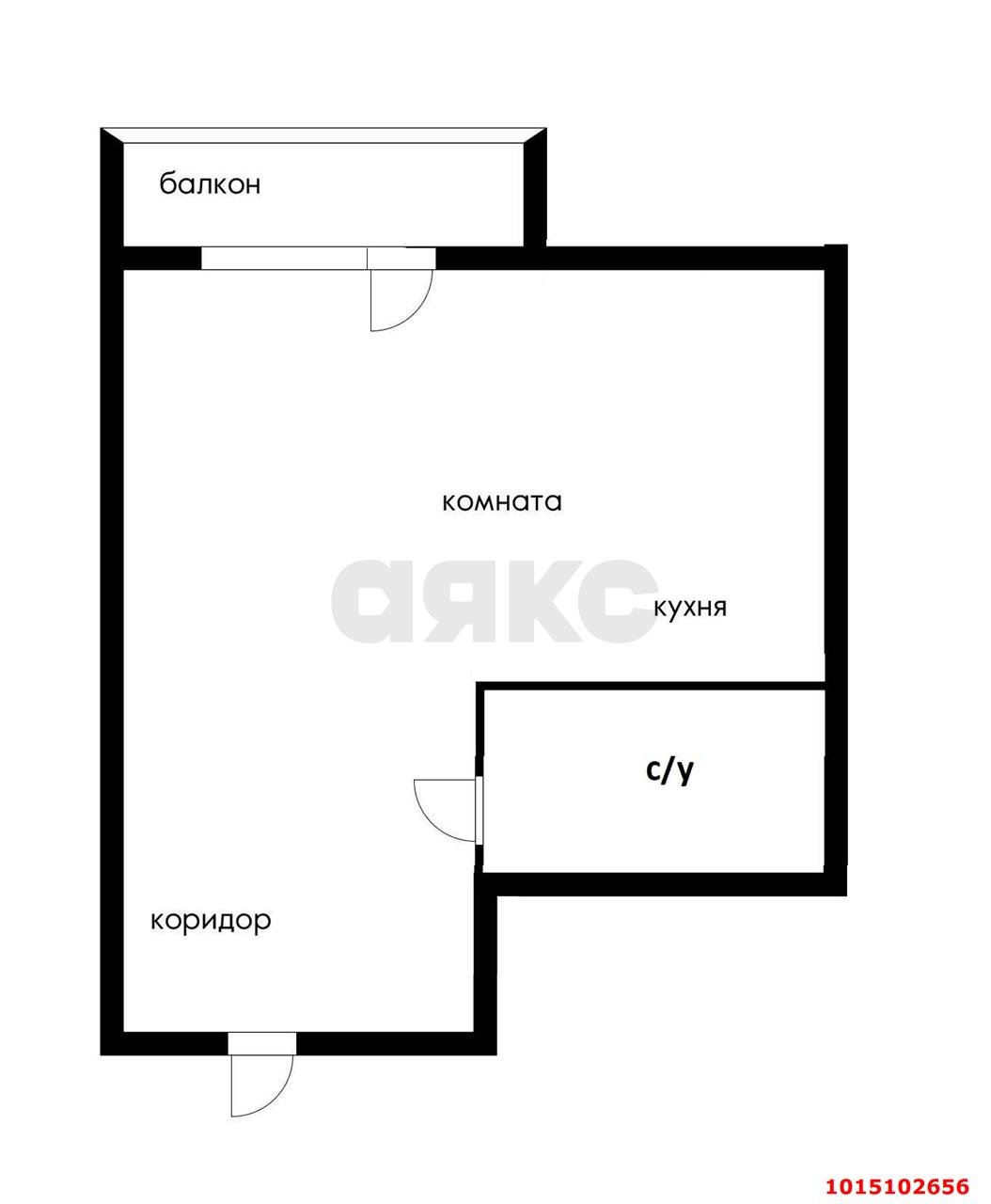 Фото №5: 1-комнатная квартира 35&nbsp;м², 9/10&nbsp;эт. - Краснодар, мкр. Прикубанский внутригородской округ, ул. Митинская, 15