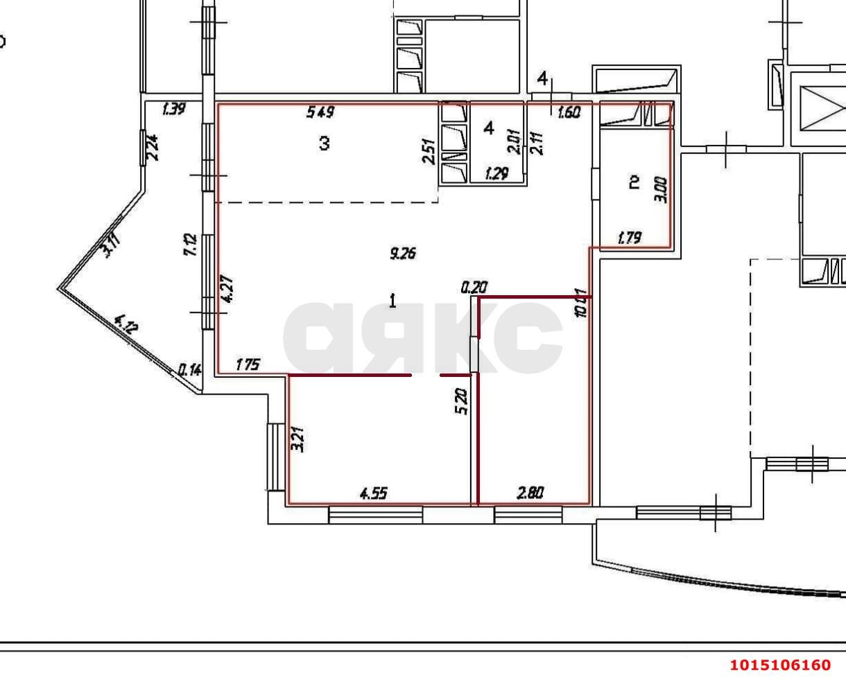 Фото №16: 3-комнатная квартира 96&nbsp;м², 2/24&nbsp;эт. - Краснодар, Карасунский внутригородской округ, Хлопчато-бумажный Комбинат, мкр. жилой комплекс Элегант, ул. Старокубанская, 131/1