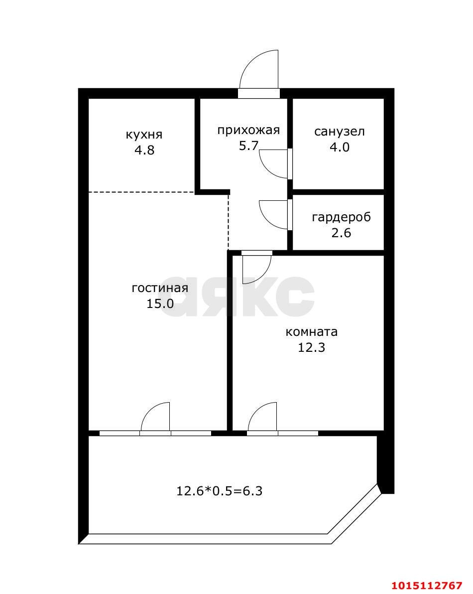 Фото №5: 1-комнатная квартира 50&nbsp;м², 13/24&nbsp;эт. - Краснодар, Прикубанский внутригородской округ, Россинского, мкр. жилой комплекс Титаны, б-р Адмирала Пустошкина, 11/1