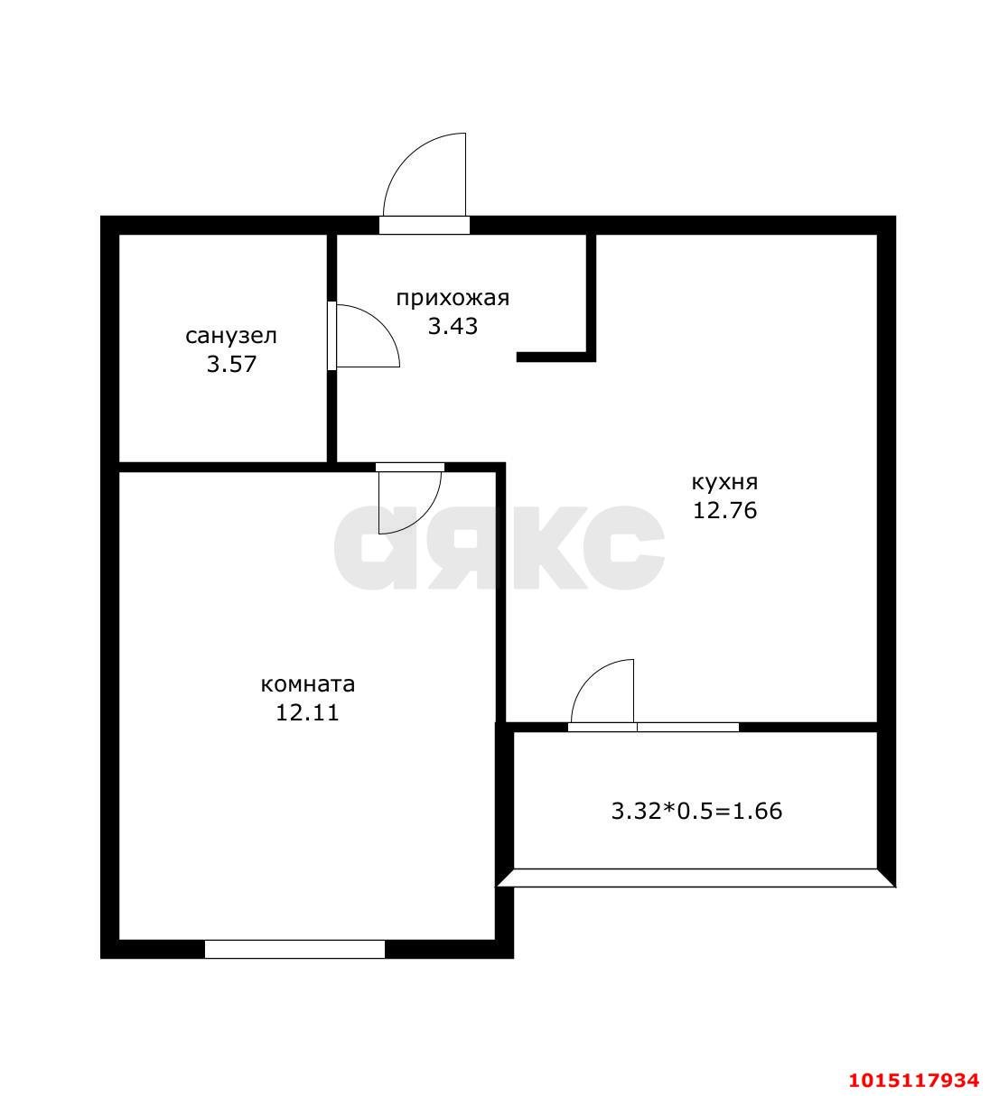 Фото №10: 1-комнатная квартира 35&nbsp;м², 8/12&nbsp;эт. - Краснодар, Прикубанский внутригородской округ, мкр. жилой комплекс Облака, ул. имени Генерала Корнилова, 10