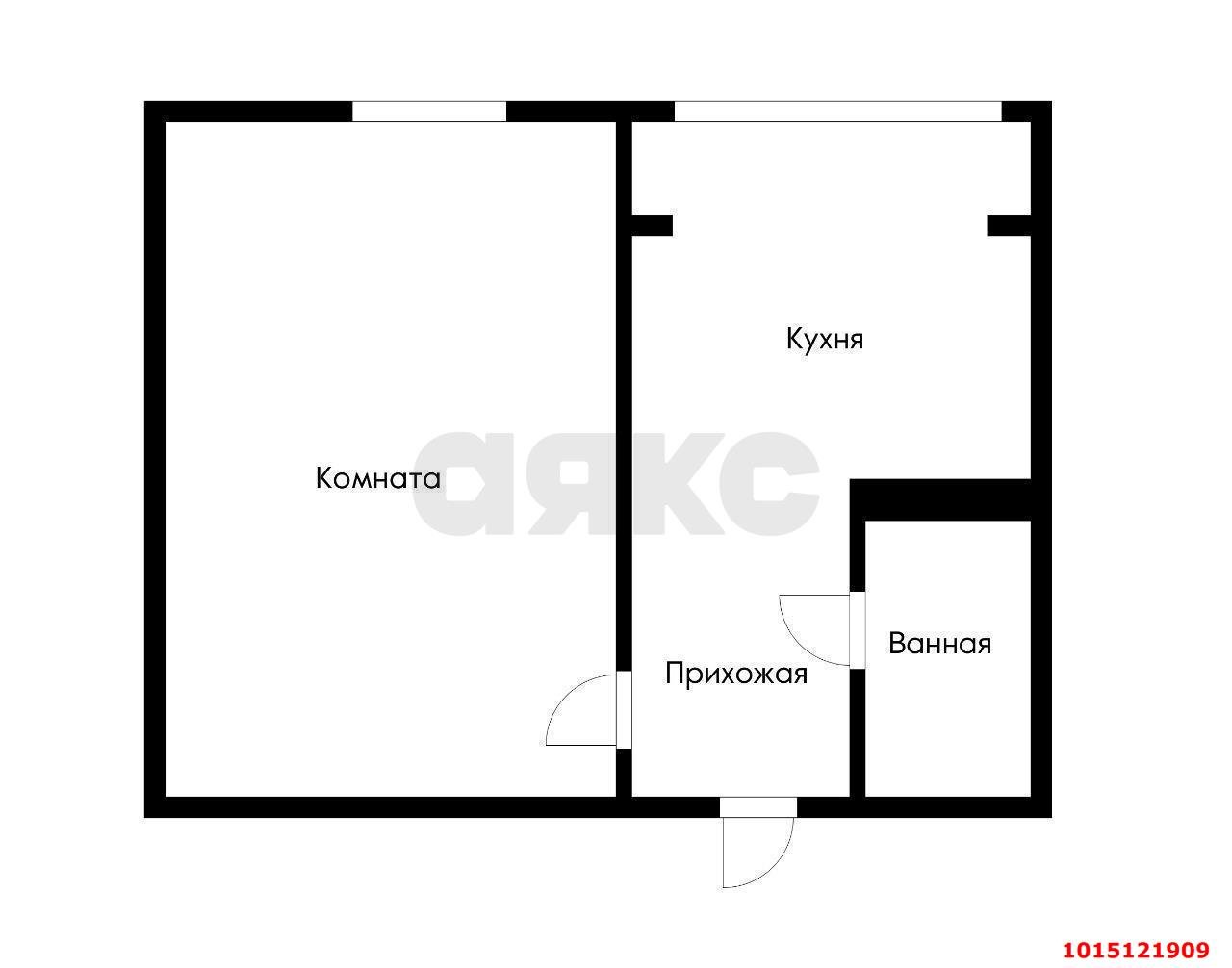 Фото №6: 1-комнатная квартира 32&nbsp;м², 4/6&nbsp;эт. - Российский, мкр. Прикубанский внутригородской округ, ул. Куликова Поля, 5