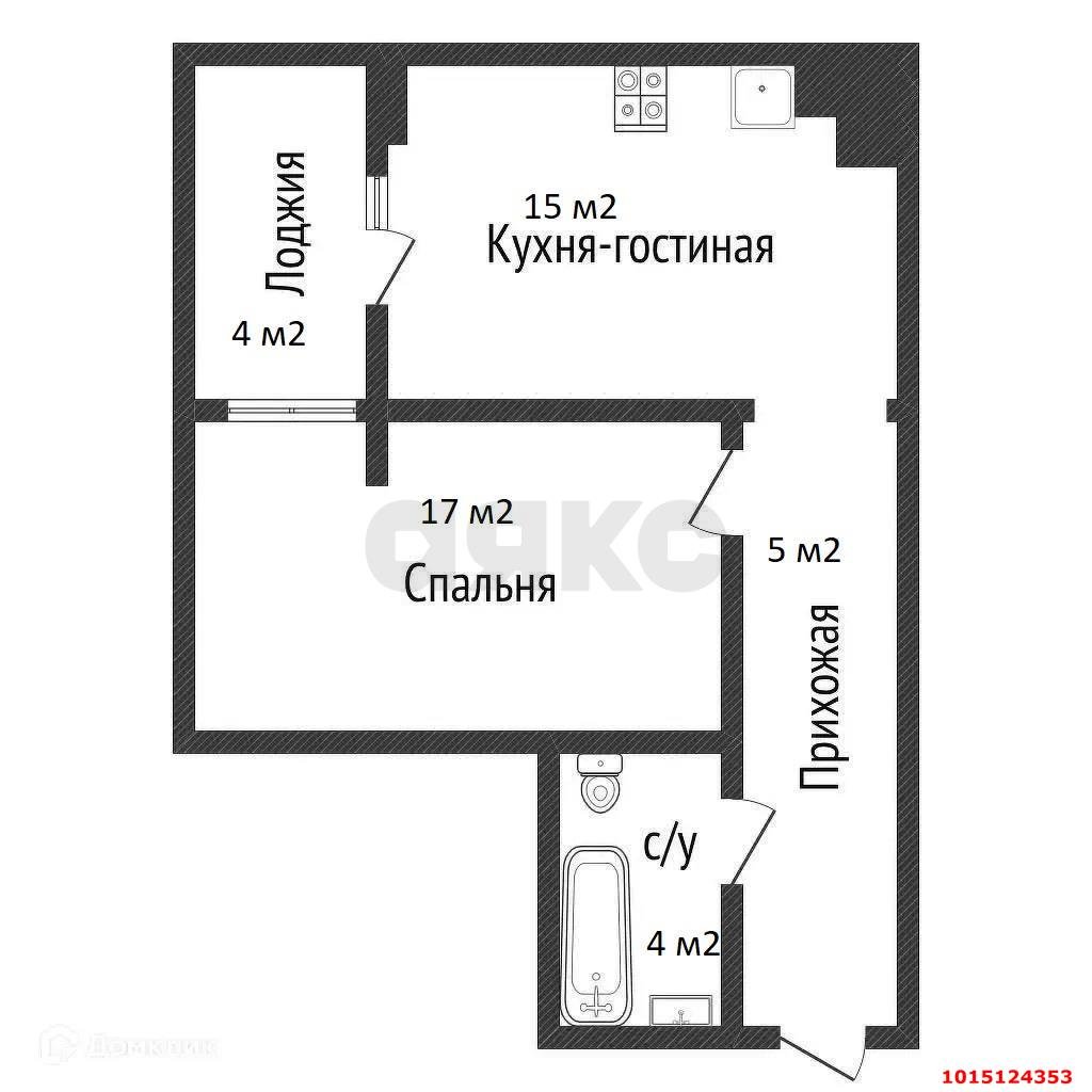 Фото №21: 1-комнатная квартира 46&nbsp;м², 12/16&nbsp;эт. - Краснодар, Прикубанский внутригородской округ, Калинино, мкр. Завод Радиоизмерительных Приборов, пер. Гаражный, 9