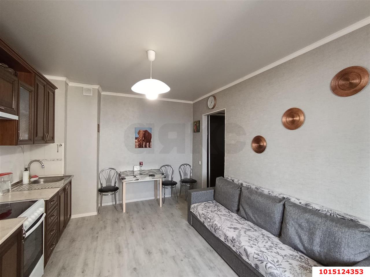 Фото №3: 1-комнатная квартира 46&nbsp;м², 12/16&nbsp;эт. - Краснодар, Прикубанский внутригородской округ, Калинино, мкр. Завод Радиоизмерительных Приборов, пер. Гаражный, 9