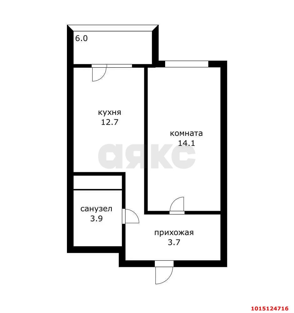 Фото №12: 1-комнатная квартира 40&nbsp;м², 10/24&nbsp;эт. - Краснодар, Карасунский внутригородской округ, Хлопчато-бумажный Комбинат, мкр. жилой комплекс Галактика, ул. Уральская, 71к1
