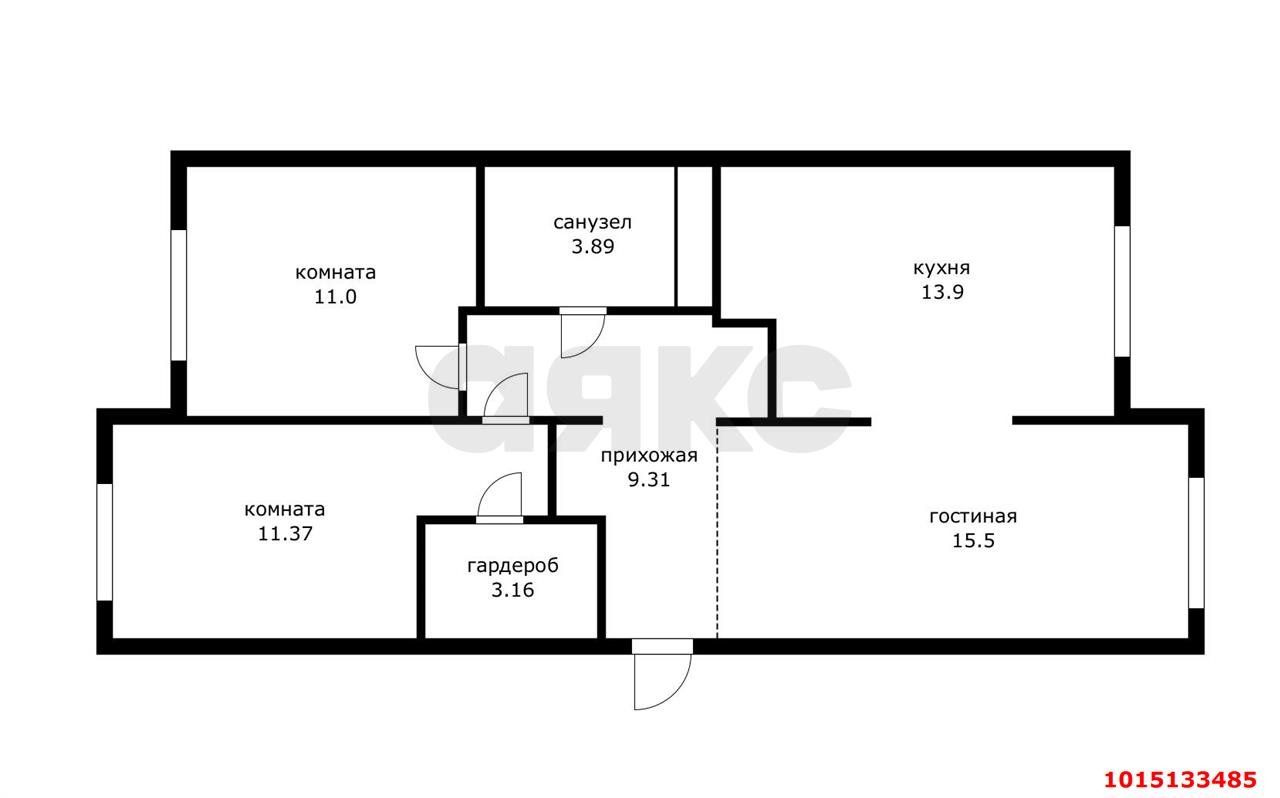 Фото №9: 3-комнатная квартира 70&nbsp;м², 12/16&nbsp;эт. - Новая Адыгея, мкр. жилой комплекс Баланс, ул. Береговая, 1к8