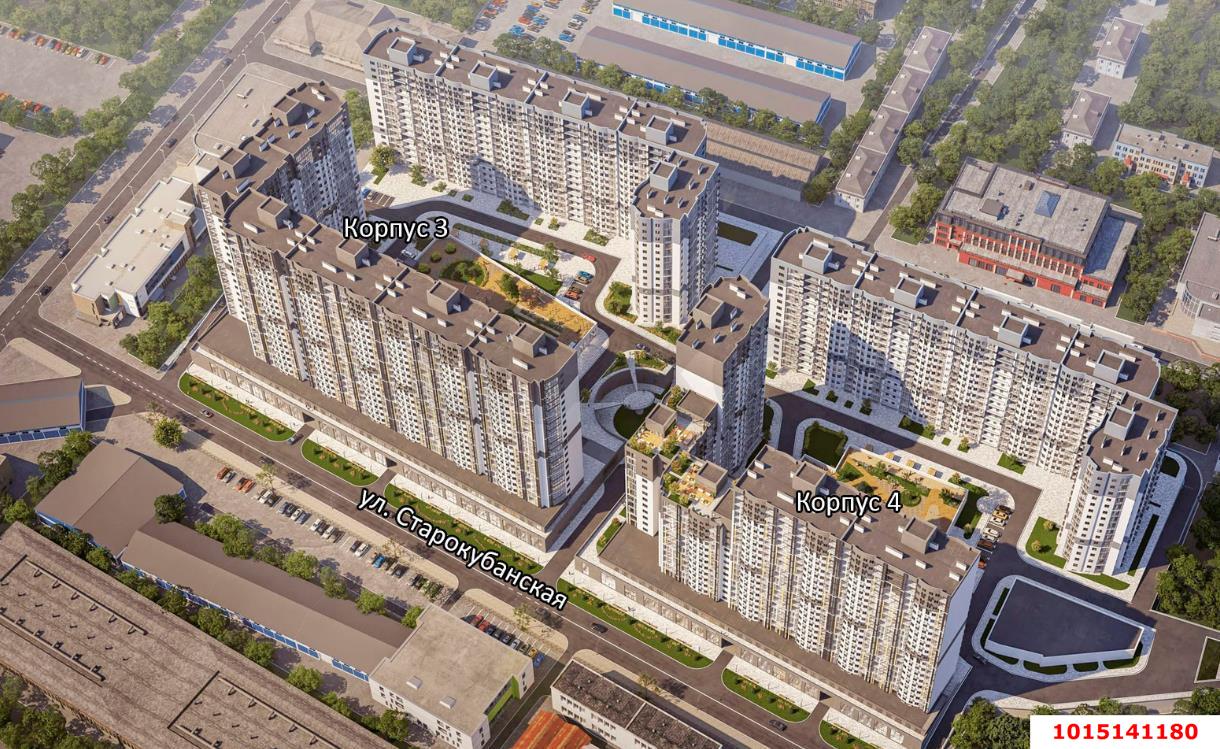 Фото №5: 1-комнатная квартира 42&nbsp;м², 10/22&nbsp;эт. - Краснодар, Карасунский внутригородской округ, Хлопчато-бумажный Комбинат, мкр. жилой комплекс Режиссёр, ул. Уральская, 100/8