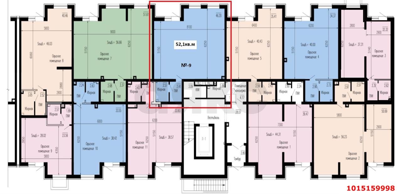 Фото №8: Торговое помещение 52&nbsp;м², 1/7&nbsp;эт. - Краснодар, Прикубанский внутригородской округ, мкр. жилой комплекс Новые Сезоны, ул. Скандинавская, 1к9