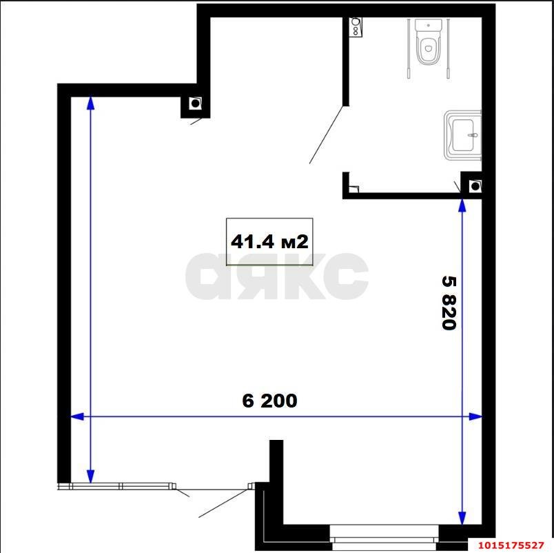 Фото №4: Торговое помещение 41&nbsp;м², 1/16&nbsp;эт. - Краснодар, Прикубанский внутригородской округ, мкр. жилой комплекс Дыхание, ул. Лётчика Позднякова, 2к24