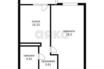 Фото №1: 1-комнатная квартира 36 м², 9/16 эт. - Краснодар, мкр. жилой комплекс Квартал № 6, ул. имени Героя Советского Союза Якова Кобзаря, 1