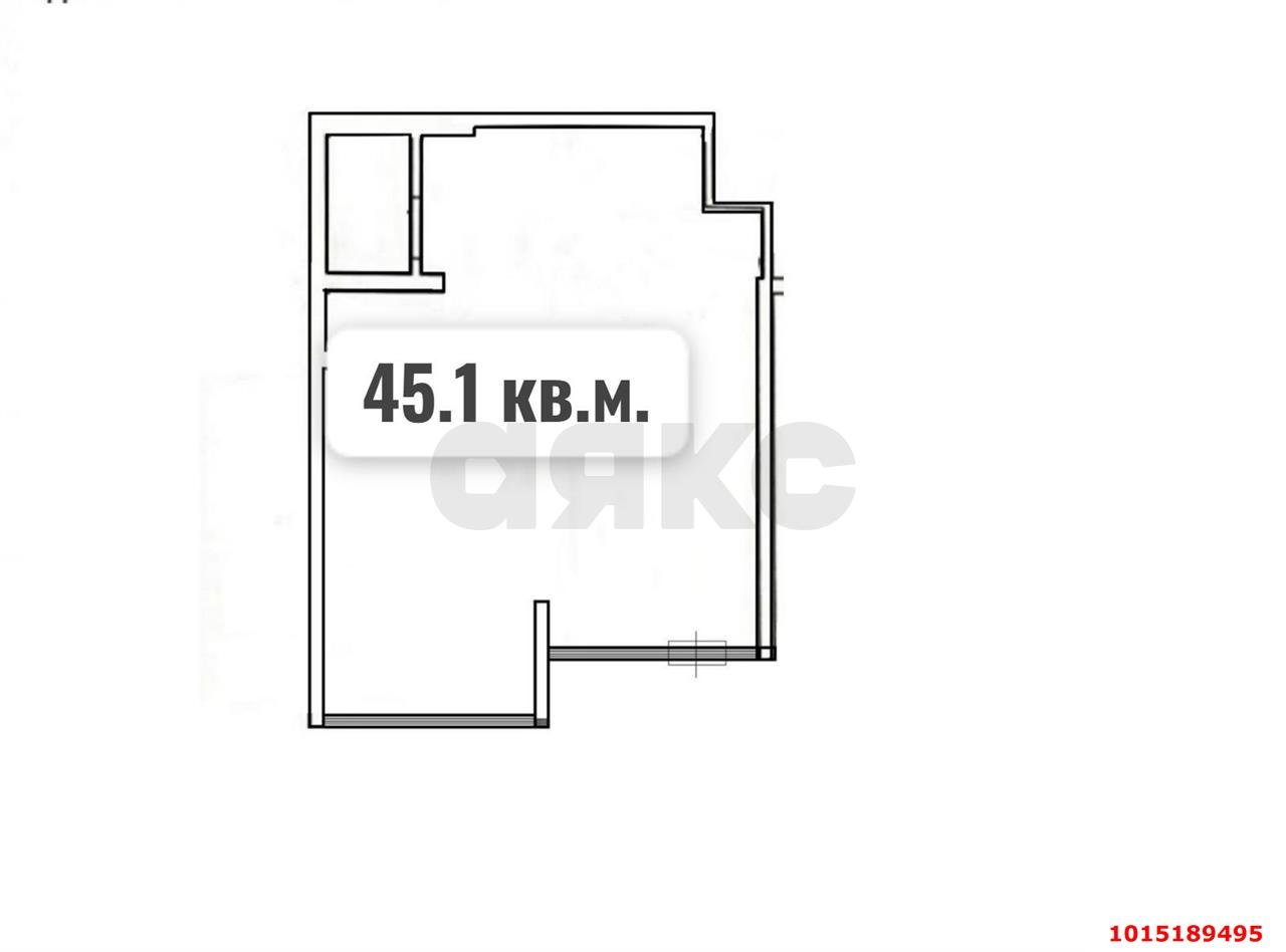 Фото №8: Торговое помещение 45&nbsp;м², 1/19&nbsp;эт. - Краснодар, Прикубанский внутригородской округ, Россинского, мкр. жилой комплекс Red777, ул. Адмирала Крузенштерна, 5