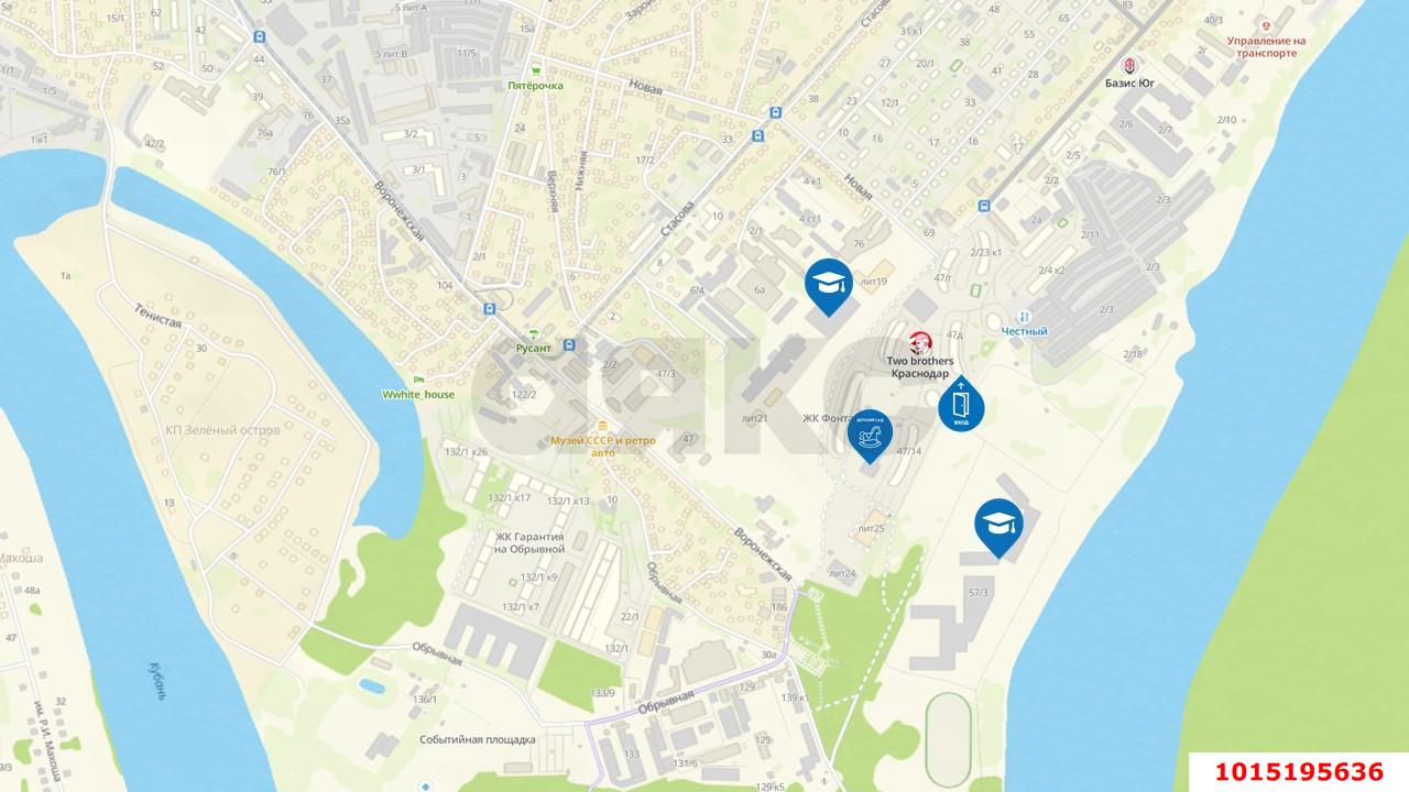 Фото №1: Торговое помещение 60&nbsp;м², 1/20&nbsp;эт. - Краснодар, Центральный внутригородской округ, Черёмушки, мкр. ЖК Фонтаны, ул. Воронежская, 47Д