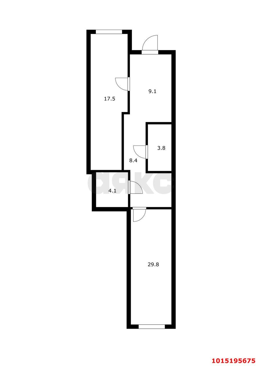 Фото №14: Торговое помещение 61&nbsp;м², 1/19&nbsp;эт. - Российский, мкр. Прикубанский внутригородской округ, ул. Тепличная