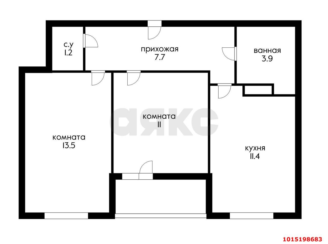 Фото №18: 2-комнатная квартира 52&nbsp;м², 8/16&nbsp;эт. - Краснодар, Прикубанский внутригородской округ, мкр. жилой комплекс Самолёт, ул. Западный Обход, 39/2