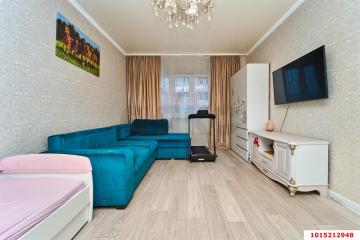 Фото №1: 1-комнатная квартира 43 м², 15/18 эт. - Краснодар, мкр. Солнечный, ул. имени Симиренко, 71к1