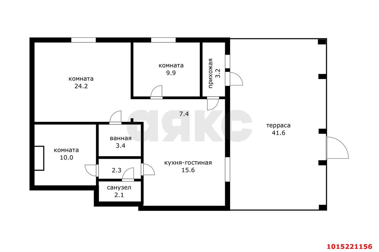 Фото №14: 3-комнатная квартира 119&nbsp;м², 1/2&nbsp;эт. - отделения № 3 СКЗНИИСиВ, мкр. Прикубанский внутригородской округ, 7