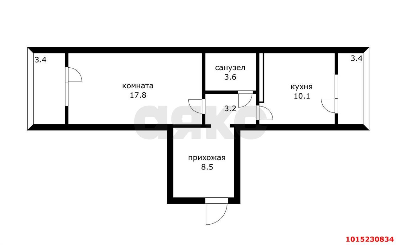 Фото №17: 1-комнатная квартира 50&nbsp;м², 11/12&nbsp;эт. - Краснодар, Карасунский внутригородской округ, мкр. Почтовый, ул. имени Валерия Гассия, 10