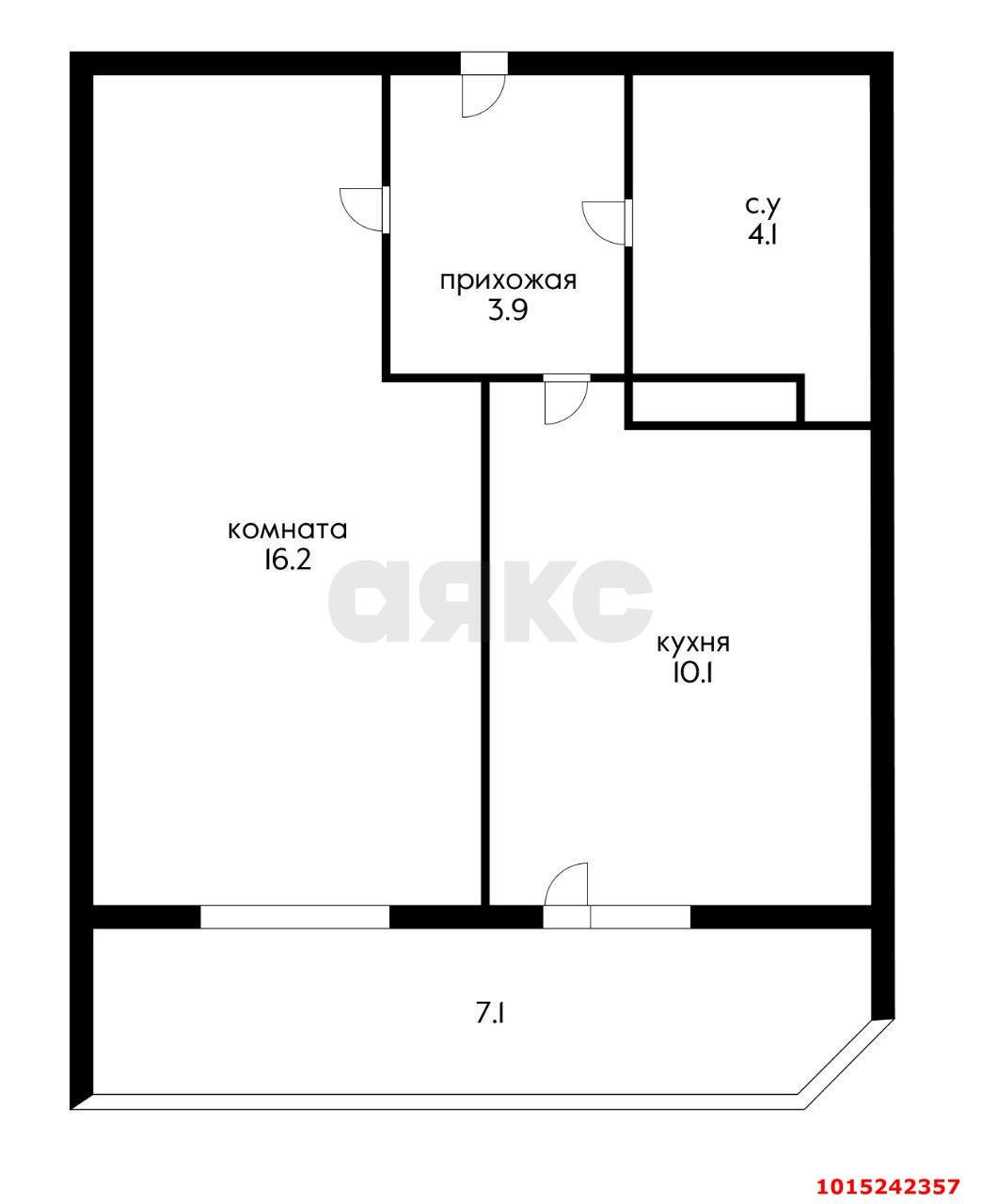 Фото №7: 1-комнатная квартира 41&nbsp;м², 11/16&nbsp;эт. - Краснодар, Прикубанский внутригородской округ, мкр. Горхутор, ул. имени Дзержинского, 110А