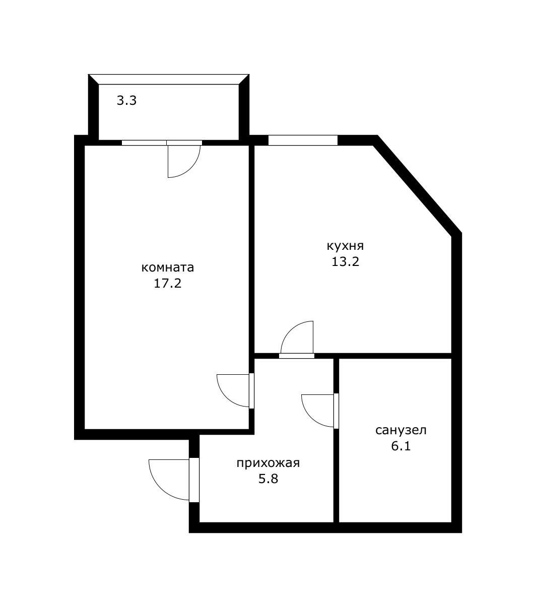 Фото №9: 1-комнатная квартира 45&nbsp;м², 4/6&nbsp;эт. - Краснодар, Прикубанский внутригородской округ, мкр. Музыкальный, ул. имени Дунаевского И.И., 5