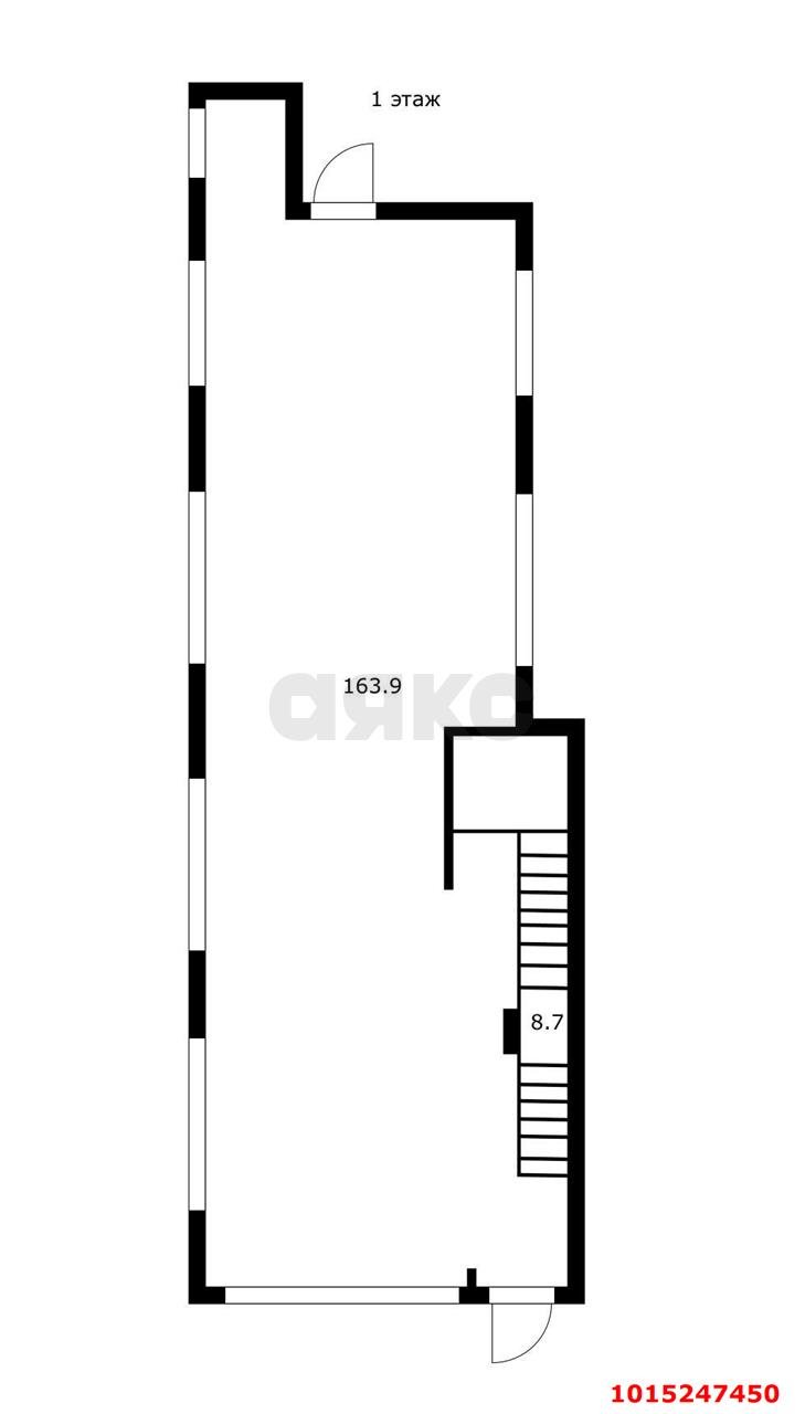 Фото №3: Торговое помещение 516&nbsp;м², 1/3&nbsp;эт. - Краснодар, Кожзавод, мкр. Западный внутригородской округ, ул. Скорняжная, 75
