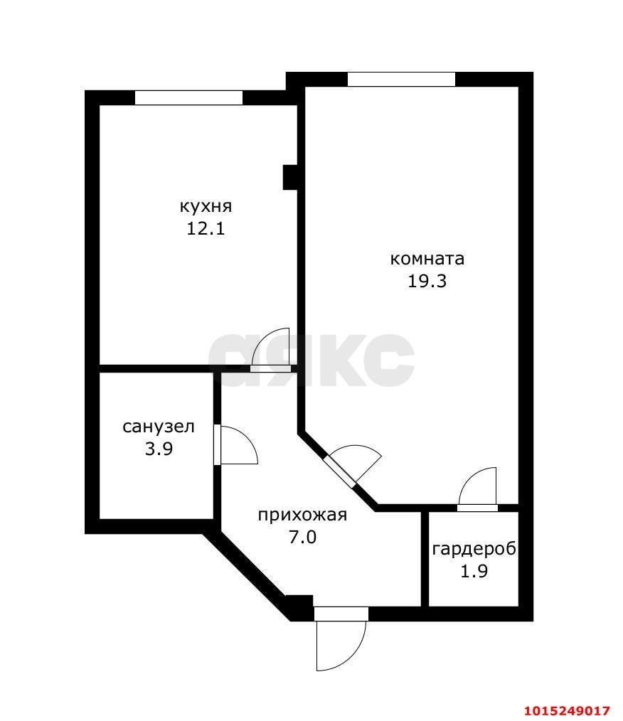 Фото №13: 1-комнатная квартира 44&nbsp;м², 5/6&nbsp;эт. - Краснодар, Прикубанский внутригородской округ, мкр. Новый, ул. 2-я Трудовая, 1